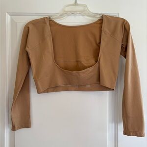 Rhonda Shear Tan Long Sleeve Arm Shaper